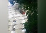 Человек спасен из пожара на улице Бехтерева в Москве