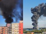 Склад загорелся в подмосковной Балашихе
