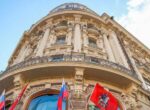 В центре Москвы начался ремонт фасадов гостиницы «Националь»
