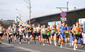 В Московском марафоне приняло участие рекордное число бегунов