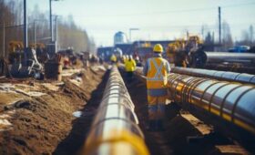 Началось строительство около 14 километров газопроводов в Краснопахорском районе