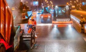 Асфальт обновили на Варшавском шоссе в Москве