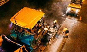 Асфальт обновили на участке Каширского шоссе в Москве