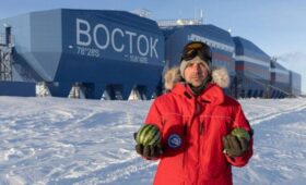 Российские полярники собрали урожай арбузов в Антарктиде