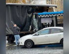 Автобус попал в ДТП с автомобилем на севере Москвы