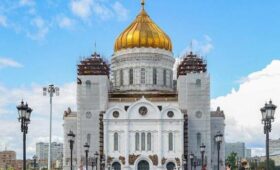 В храме Христа Спасителя начался ремонт главного купола