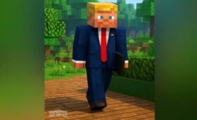 Белый дом опубликовал фотографию Трампа в виде персонажа из Minecraft