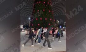 Торжественное открытие катка состоялось в Парке Горького