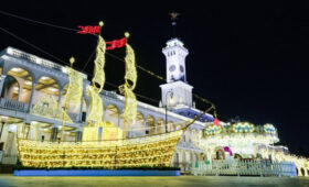 Сказочные фрегаты появились на Северном и Южном речных вокзалах Москвы