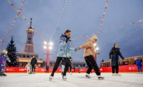 Каток открылся на Северном речном вокзале