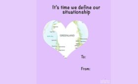 Белый дом опубликовал валентинку с Гренландией