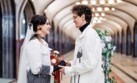 На станции метро «Маяковская» прошли первые в 2026 году церемонии бракосочетания