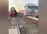 Цистерна с сжиженным газом загорелась на окраине Махачкалы