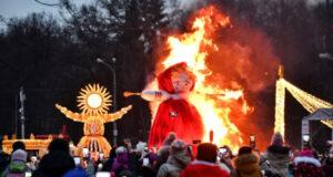 Гигантское чучело в честь Масленицы сожгут на «Городской ферме» на ВДНХ