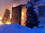 Строительные бытовки загорелись в Красногорске