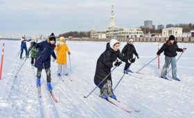 Лыжная трасса в акватории Канала имени Москвы заработала у Северного речного вокзала