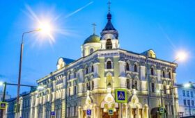 Подворье Валаамского монастыря в Москве обеспечили архитектурной подсветкой