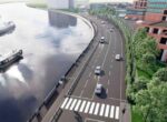 Строительство пешеходной зоны на Симоновской набережной в Даниловском районе завершается