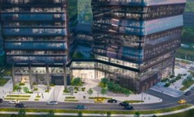 Строительство бизнес-центра началось у станции метро «Давыдково» в Москве