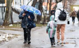 Москвичей предупредили о мокром снеге и ветре с порывами до 16 м/с