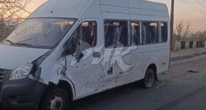 Водитель общественного транспорта пострадал в результате атаки БПЛА на Горловку