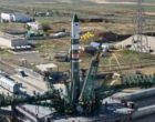 Ракета «Союз 2.1а» с кораблем «Прогресс МС-34» установлена на Байконуре