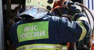 Пожар произошел в здании в Большом Сухаревском переулке в Москве