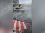 Утечка воды произошла при работах на теплосети на западе Москвы