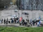 На КПП «Ивангород» в РФ со стороны Эстонии зафиксировано скопление людей