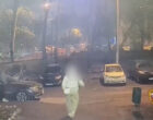 Полицейские задержали разгневанного москвича, который разбивал машины на парковке
